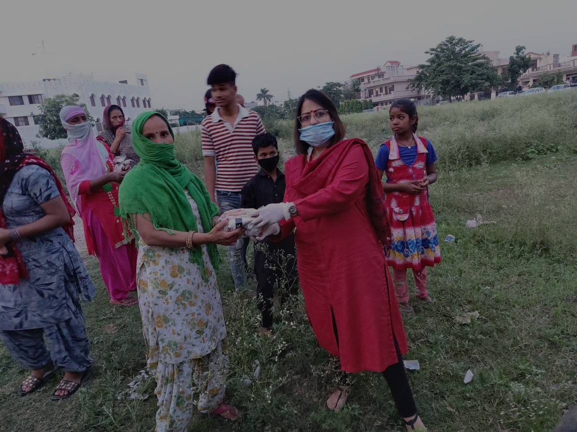 Slum Area Dry Ration Distribution
